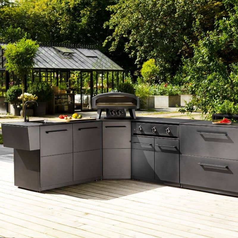 Cozze Elements High-Pressure Laminate Outdoor Kitchen Corner Module 90 × 90cm
