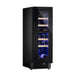 Dunavox FLOW-16 DAUF-16.64DBH Dual Zone 17 Bottle Built In / Freestanding Wine Cooler, 300mm