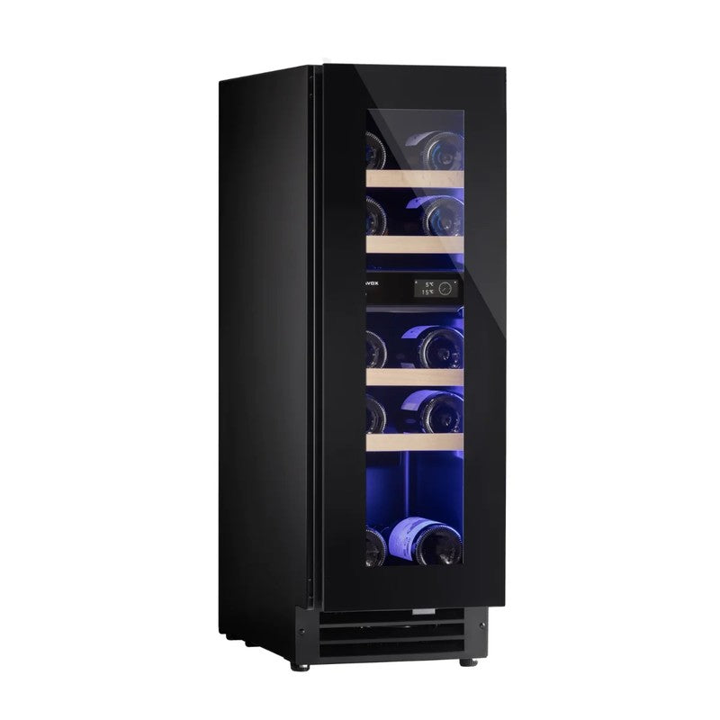 Dunavox FLOW-16 DAUF-16.64DBH Dual Zone 17 Bottle Built In / Freestanding Wine Cooler, 300mm