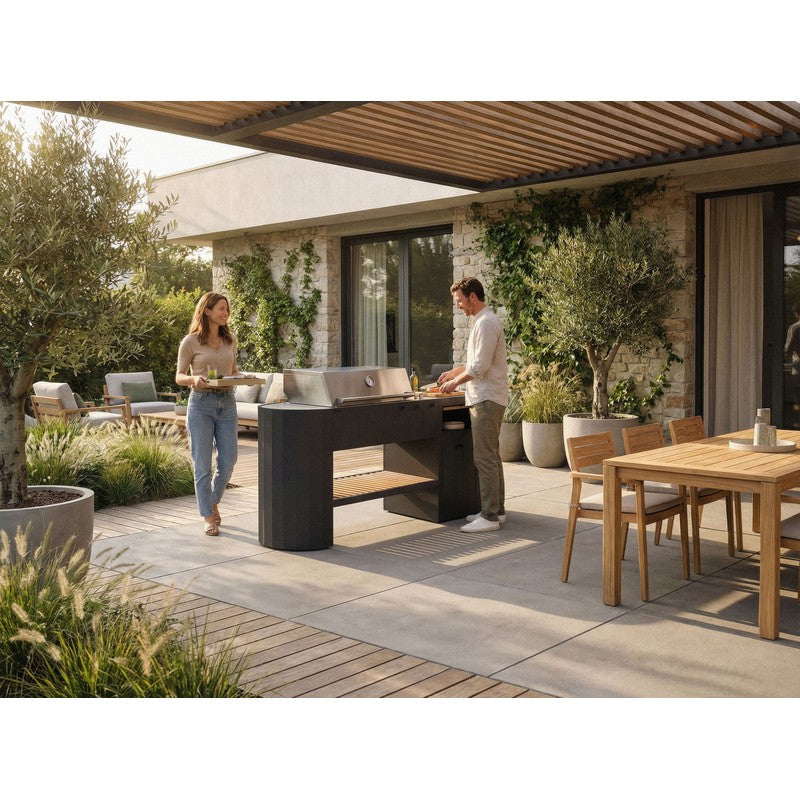Q-boo OVO GM Stainless Steel Modular Outdoor Kitchen with Gas Grill