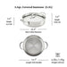Hestan ProBond Luxe Stainless Steel Sauteuse Pan with Lid, Mirror-Polished