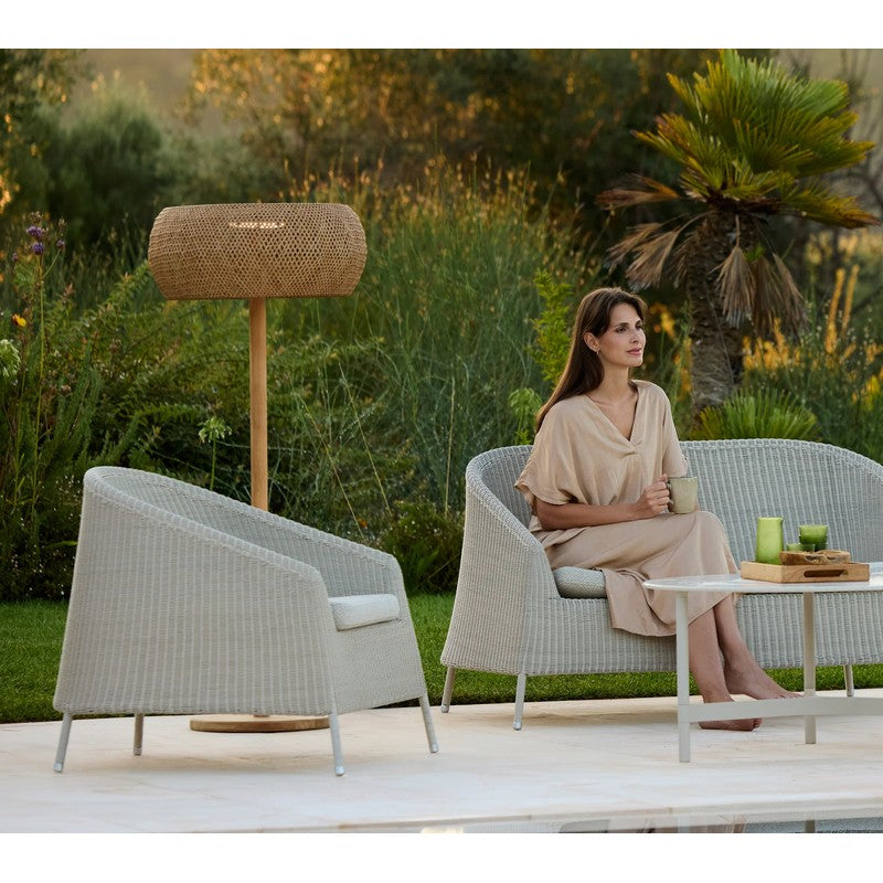 Cane-line Illusion Glow Floor Lamp with Solar-Powered LED