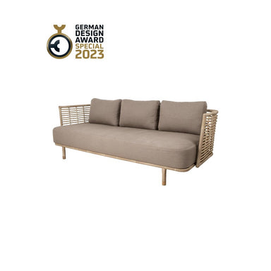 Cane-line Sense 3-Seater Sofa with AirTouch Cushions