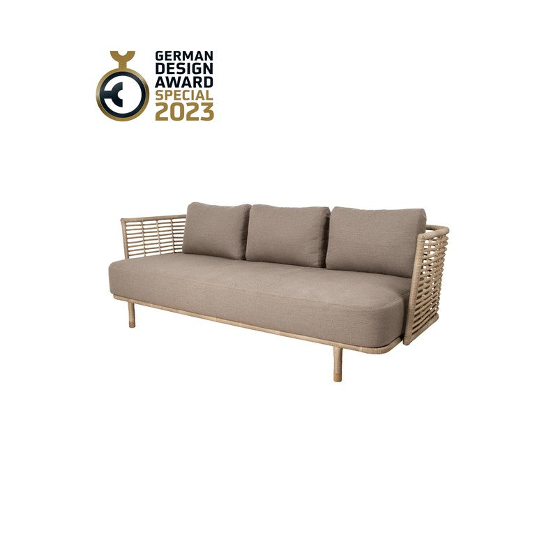 Cane-line Sense 3-Seater Sofa with AirTouch Cushions