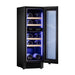 Dunavox FLOW-16 DAUF-16.64DBH Dual Zone 17 Bottle Built In / Freestanding Wine Cooler, 300mm