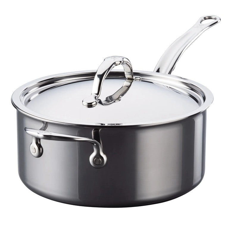 Hestan NanoBond Titanium & Stainless Steel Saucepan with Lid, 22cm