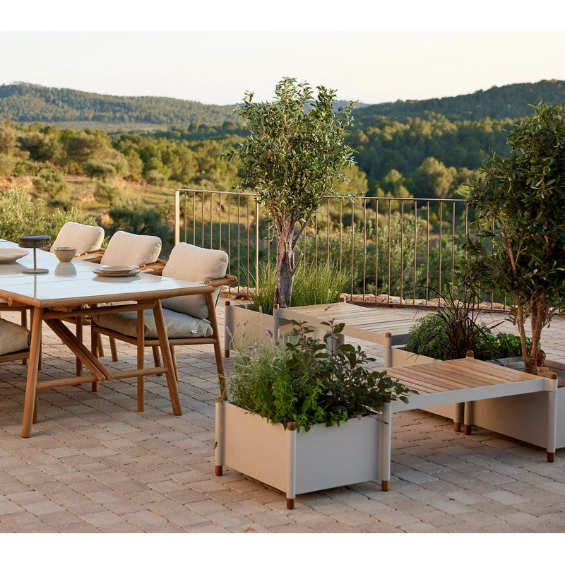 Sticks Bench with 2 Planters