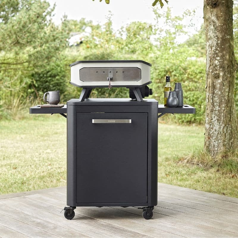 Cozze Rotate Gas Pizza Oven 17", Cordierite, White & Black