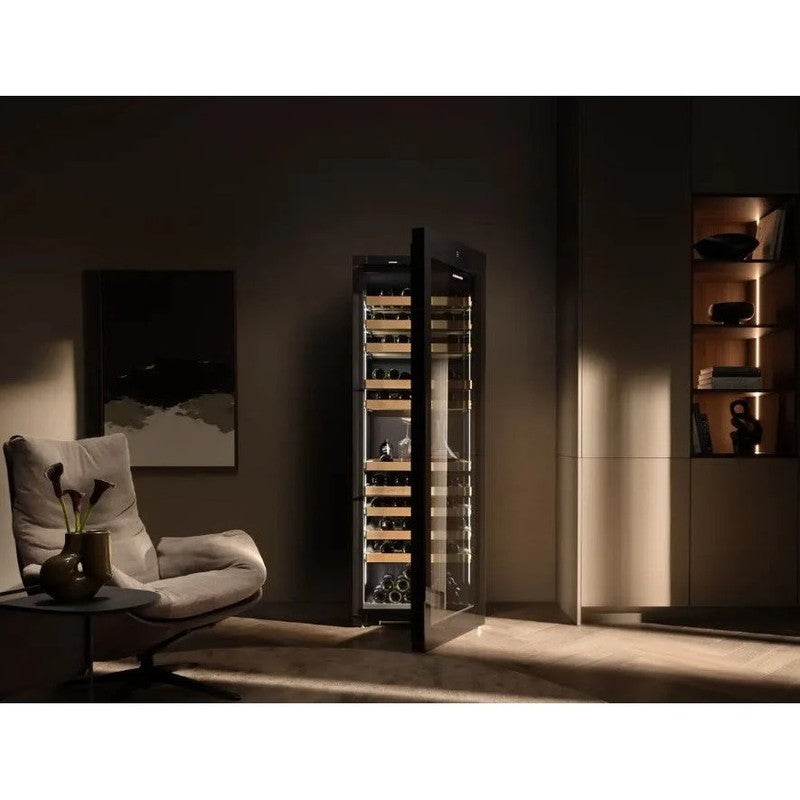 Liebherr Vinidor Selection WPgbi 7473 Steel Wine Cabinet 182 Bottle 3-Zone, Black Steel
