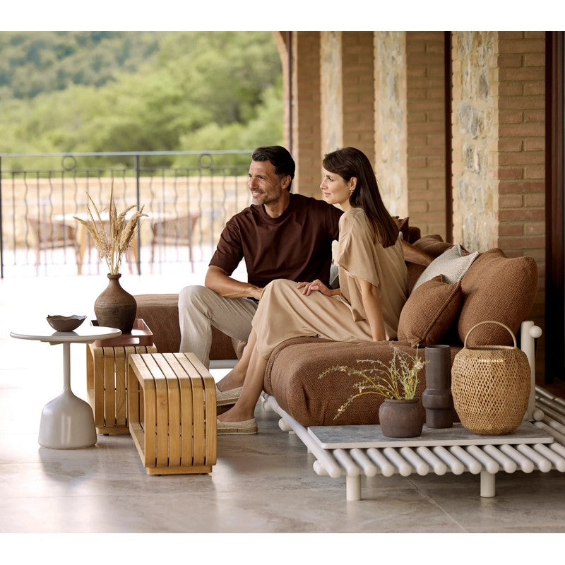 Cane-line Sticks Platform Sofa with Chaise Lounge