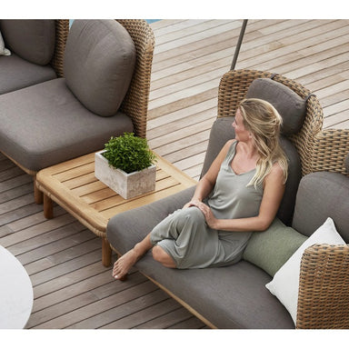 Cane-line Arch Coffee Table with Teak Table Top