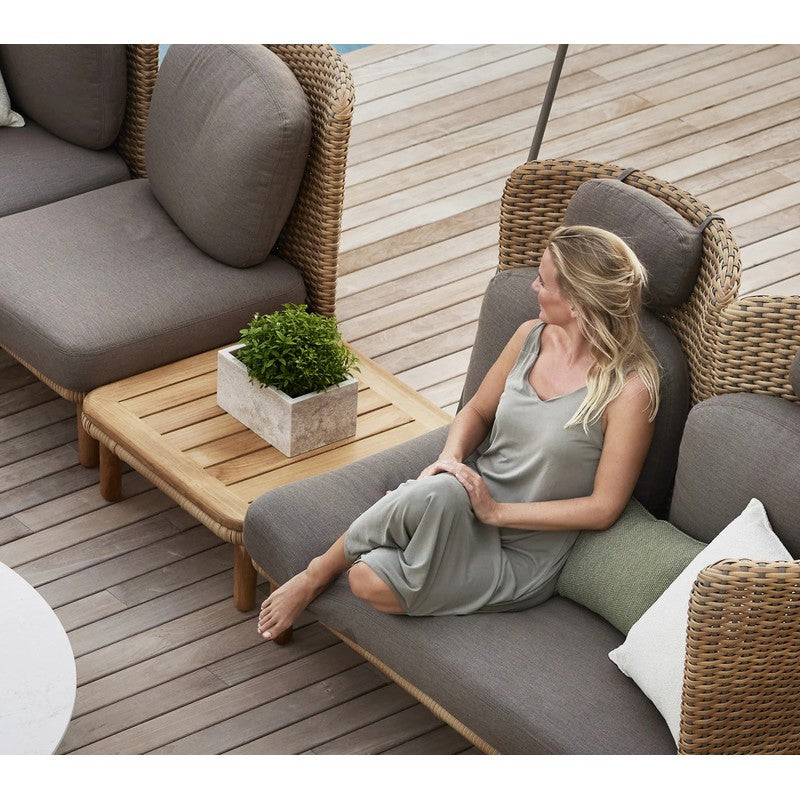 Cane-line Arch Coffee Table with Teak Table Top