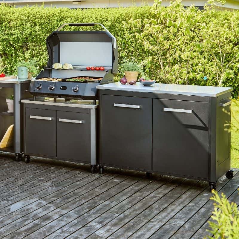 Cozze Outdoor Kitchen 120 Stainless Steel Work Station, 120cm