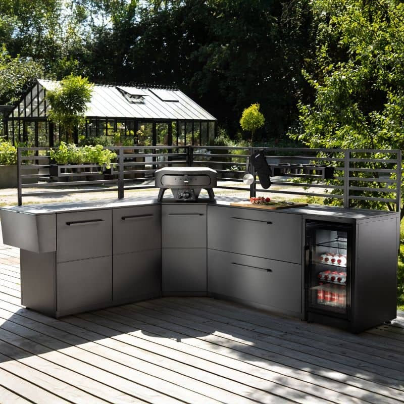 Cozze Elements High-Pressure Laminate Outdoor Kitchen Corner Module 90 × 90cm