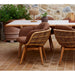 Cane-line Stay Outdoor Dining Chair with Teak Swivel