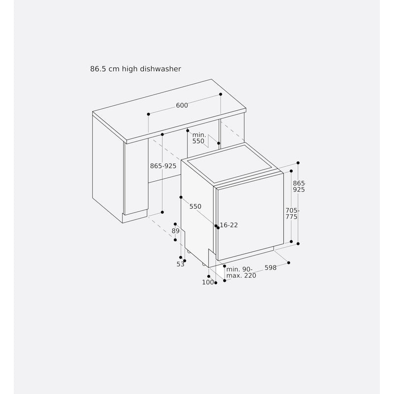 Gaggenau 400 Series DF481101 60cm Fully Integrated Dishwasher