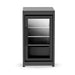 Cozze Elements Zinc-Plated Steel Outdoor Kitchen Fridge Module, Matte Black