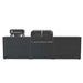 Cozze Elements Modular Outdoor Kitchen with Quattro 900 Grill & Storage, Matte Black