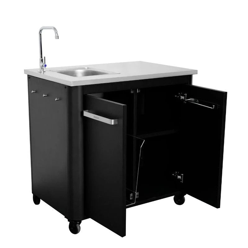 Cozze Outdoor Kitchen 90 Stainless Steel Outdoor Kitchen with Sink