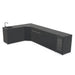 Cozze Elements Modular Outdoor Kitchen L-Shape with Grill, Storage, Fridge & Sink, Matte-Black