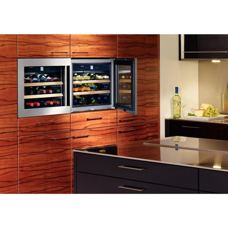 Liebherr GrandCru WKEes 553 Integrated Wine Cooler 18 Bottle with 3 Beech Shelves