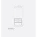 Gaggenau Vario Cooling Express Series RVC497190 90cm Fully Integrated Fridge, Dark Brushed Stainless Steel
