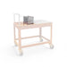 Blok ENKAI Corten Steel Charcoal Table Grill with Stainless Half Top & Round Bar Grill Top