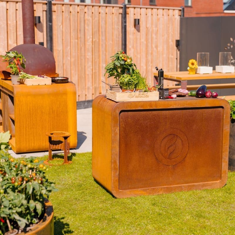 Adezz Forno Corten Steel Outdoor Kitchen Station