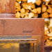 Adezz Forno DIGNA Corten Steel Outdoor Fireplace with Front Door