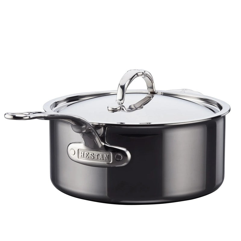 Hestan NanoBond Titanium & Stainless Steel Saucepan with Lid, 22cm