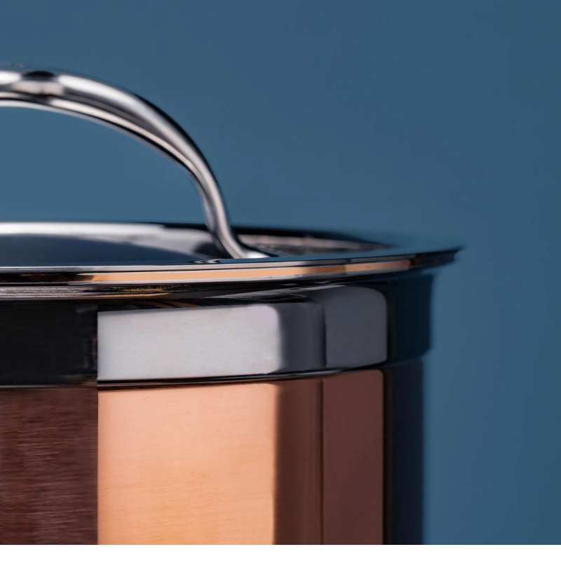Hestan CopperBond Induction Copper Saucepan & Lid - Small, Medium, Large & Extra Large