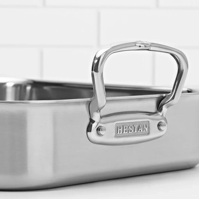 Hestan ProBond Classic Stainless Steel Roasting Pan with Rack