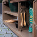 Adezz Forno Kamado Station with Big Green Egg Large, Corten Steel or Powder-Coated Aluminium