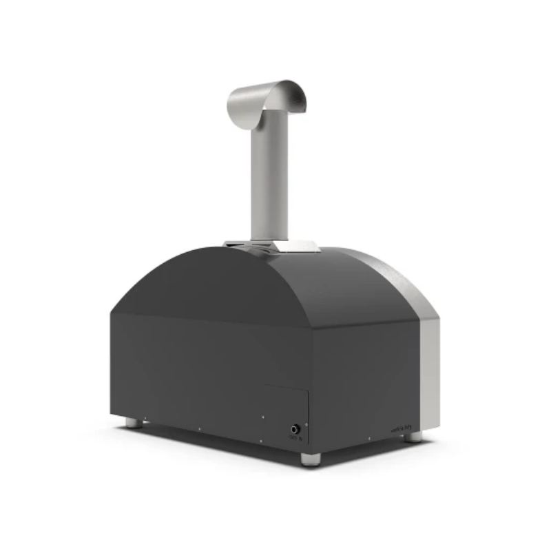 Futuro 2 Pizze Alfa Forni Pizza Oven in Silver Black with Free Hybrid Kit