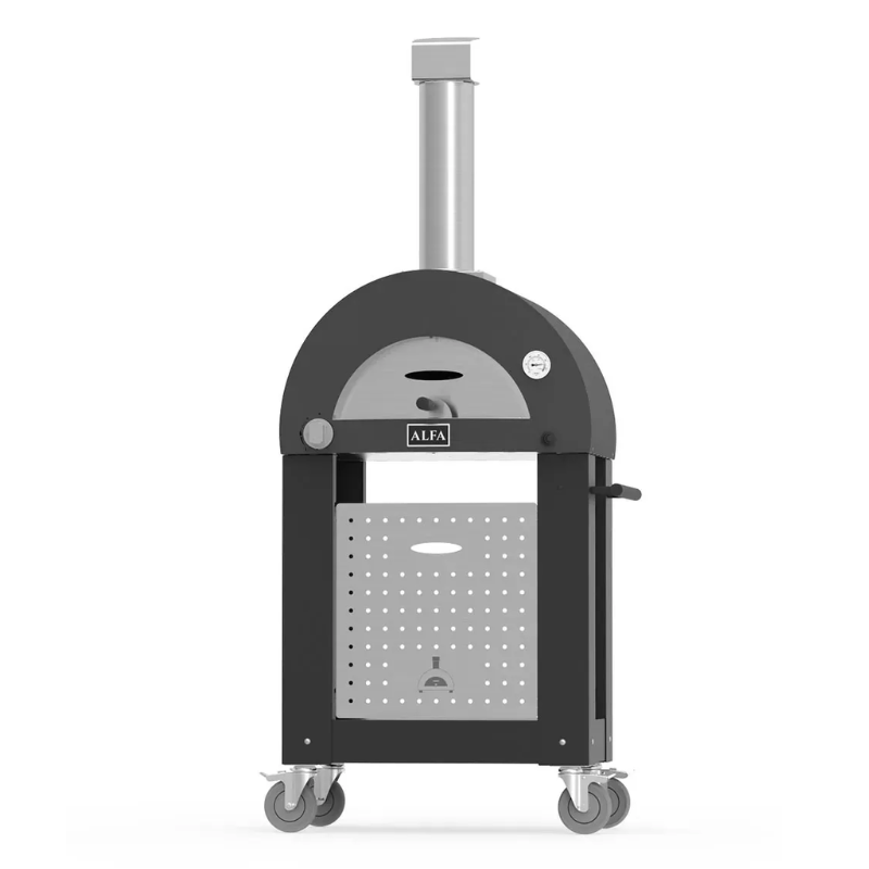 Alfa Forni Moderno 3 Pizze Hybrid Pizza Oven in Ardesia Grey
