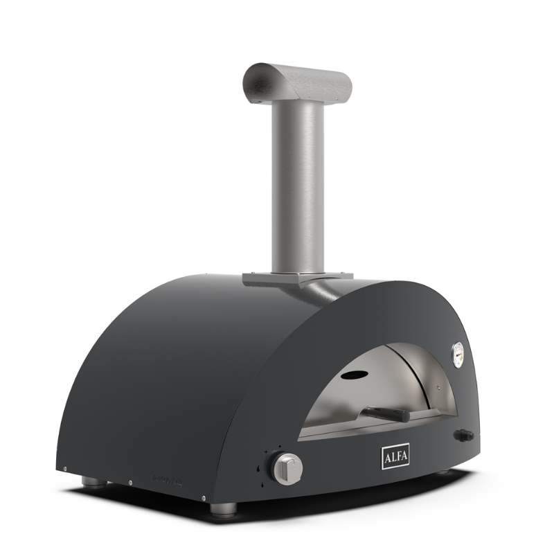 Alfa Forni Moderno 3 Pizze Hybrid Pizza Oven in Ardesia Grey