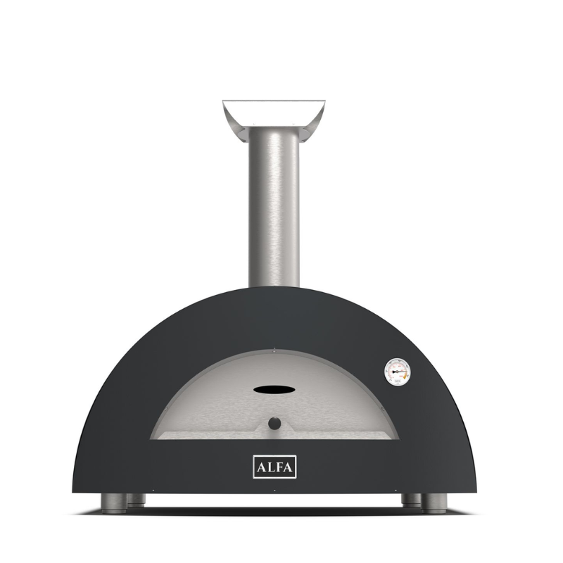 Alfa Forni Moderno 2 Pizze Wood Pizza Oven in Ardesia Grey