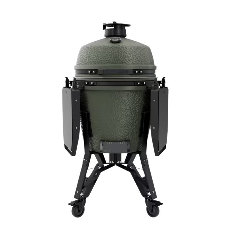 BSTRD Pro Kamado Large Charcoal Oven BBQ, Stand & Cover, Alpine Green