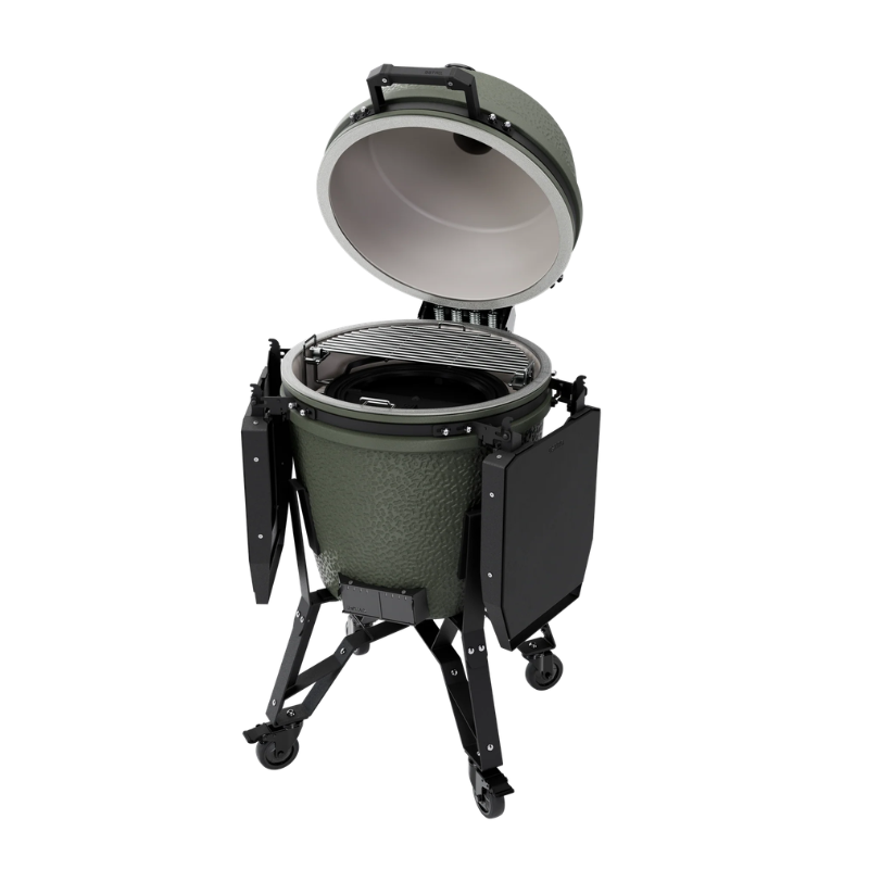 BSTRD Pro Kamado Large Charcoal Oven BBQ, Stand & Cover, Alpine Green
