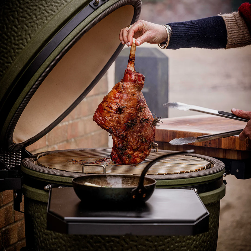 BSTRD Pro Kamado Large Charcoal Oven BBQ, Stand & Cover, Desert Sand