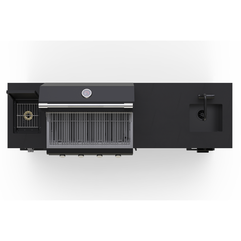 Brabura Lite Maxi 4 Outdoor Kitchen With 4 Burner Built In BBQ, Sink, Fridge and Side Burner