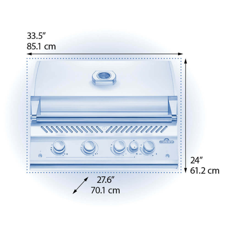 Napoleon Built-In 700 Series 32  with Infrared Rear Burner
