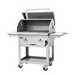 Bull_Bison_BBQ_Charcoal_Cart with open grill side view