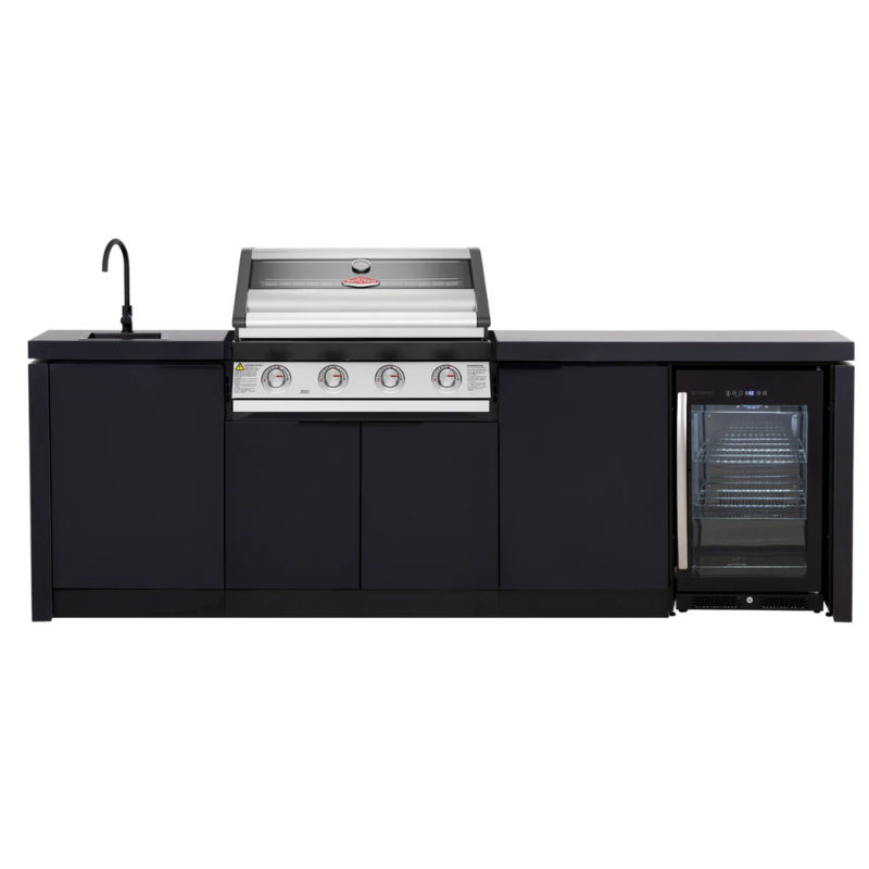 Cabinex Classic Outdoor Kitchen Paired with Beefeater 1600S Built In BBQ Fridge and Sink