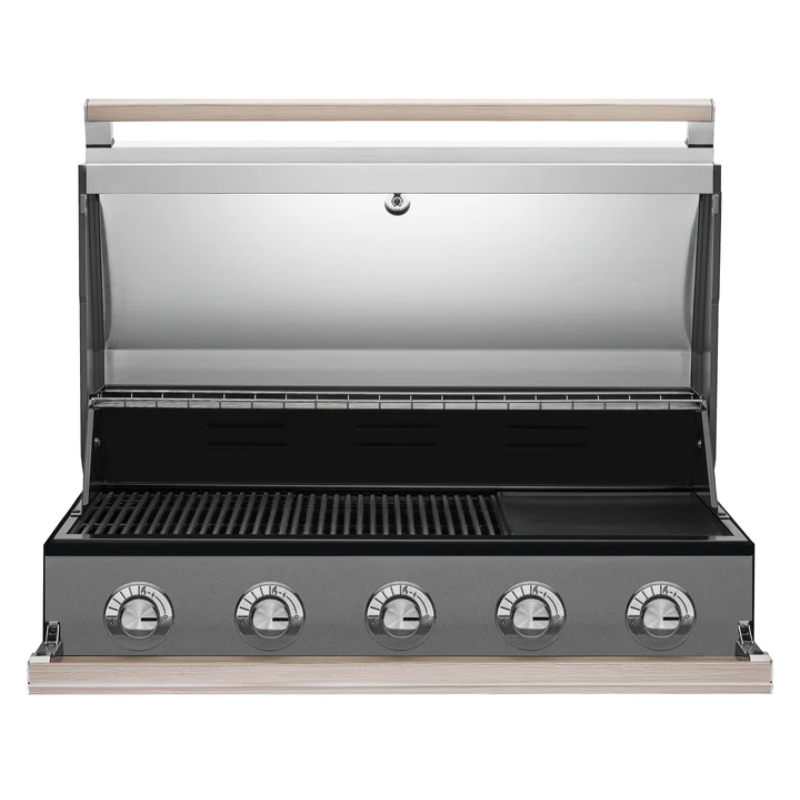 Cabinex Custom Outdoor Kitchen with Beefeater 1500 5-Burner BBQ – Eclipse Black & Rustic Ironbark