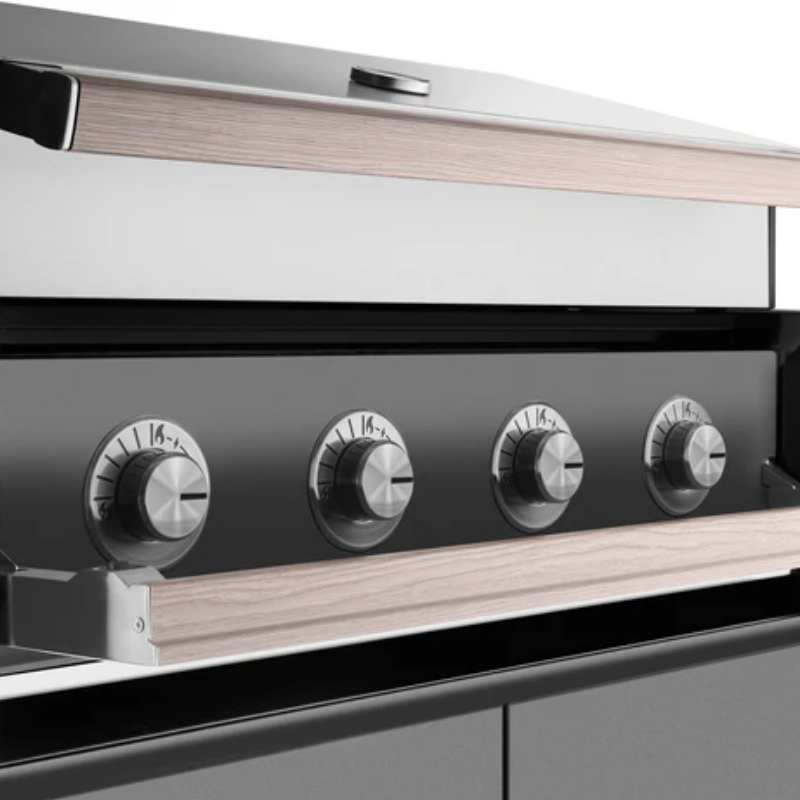 Cabinex Custom Outdoor Kitchen with Beefeater 1500 5-Burner BBQ – Eclipse Black & Rustic Ironbark