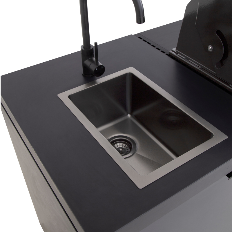 Cabinex Classic Outdoor Kitchen Paired with Beefeater 1600S Built In BBQ Fridge and Sink