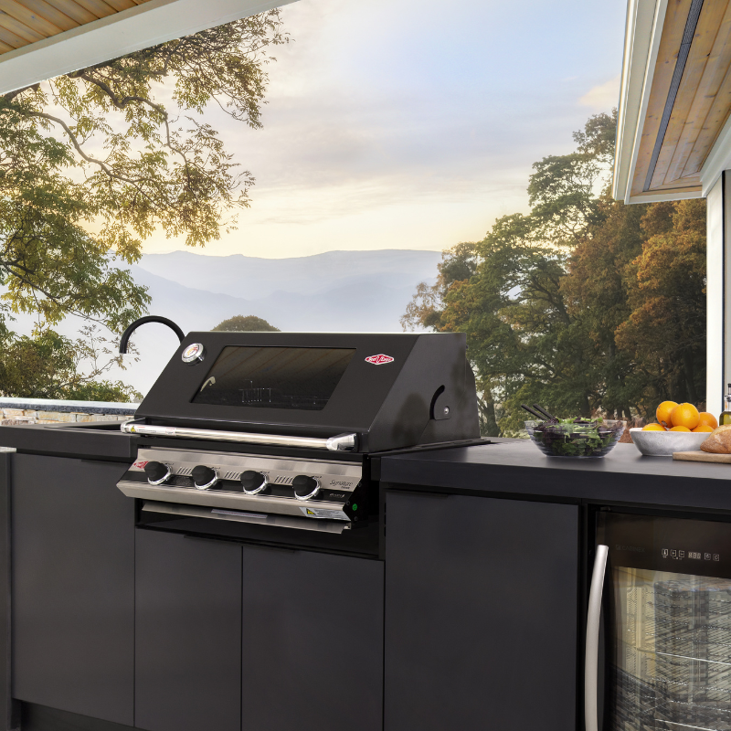 Cabinex Classic Series Outdoor Kitchen with BeefEater 3000E 5 Burner BBQ with Fridge and Sink