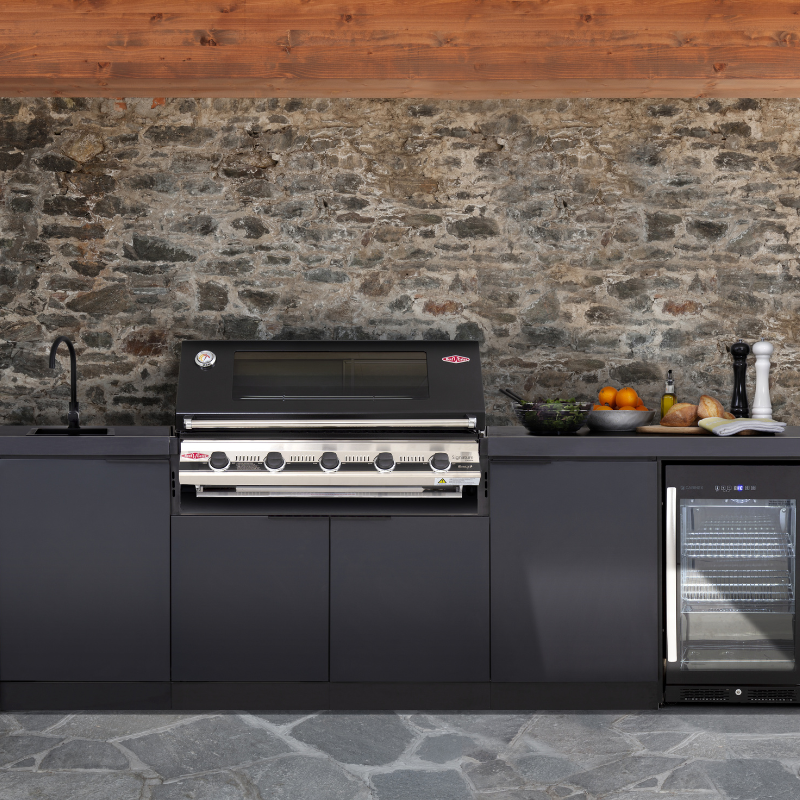 Cabinex Classic Outdoor Kitchen Paired with Beefeater 1600S Built In BBQ Fridge and Sink
