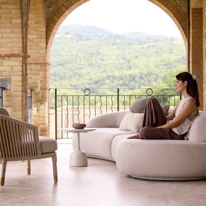 Cane Line Design Mellow Outdoor 5 Seater Sofa.